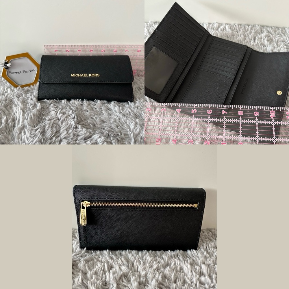 Black Michael Kors trifold wallet